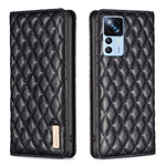 Custodia per telefono a conchiglia in pelle magnetica Diamond Lattice, For Xiaomi 12 Lite, For Xiaomi 12 Pro, For Xiaomi 12T / 12T Pro / Redmi K50 Ultra, For Xiaomi 12