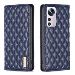 Custodia per telefono a conchiglia in pelle magnetica Diamond Lattice, For Xiaomi 12 Lite, For Xiaomi 12 Pro, For Xiaomi 12T / 12T Pro / Redmi K50 Ultra, For Xiaomi 12