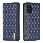 Custodia per telefono a conchiglia in pelle magnetica Diamond Lattice, For Xiaomi Poco M3, For Xiaomi Poco M3 Pro, For Xiaomi Poco X3 / X3 NFC