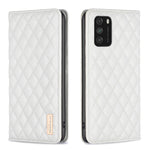 Custodia per telefono a conchiglia in pelle magnetica Diamond Lattice, For Xiaomi Poco M3, For Xiaomi Poco M3 Pro, For Xiaomi Poco X3 / X3 NFC