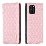 Custodia per telefono a conchiglia in pelle magnetica Diamond Lattice, For Xiaomi Poco M3, For Xiaomi Poco M3 Pro, For Xiaomi Poco X3 / X3 NFC