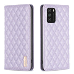 Custodia per telefono a conchiglia in pelle magnetica Diamond Lattice, For Xiaomi Poco M3, For Xiaomi Poco M3 Pro, For Xiaomi Poco X3 / X3 NFC