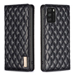 Custodia per telefono a conchiglia in pelle magnetica Diamond Lattice, For Xiaomi Poco M3, For Xiaomi Poco M3 Pro, For Xiaomi Poco X3 / X3 NFC