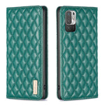 Custodia per telefono a conchiglia in pelle magnetica Diamond Lattice, For Xiaomi Poco M3, For Xiaomi Poco M3 Pro, For Xiaomi Poco X3 / X3 NFC
