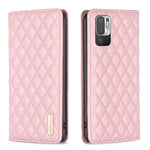 Custodia per telefono a conchiglia in pelle magnetica Diamond Lattice, For Xiaomi Poco M3, For Xiaomi Poco M3 Pro, For Xiaomi Poco X3 / X3 NFC