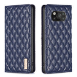 Custodia per telefono a conchiglia in pelle magnetica Diamond Lattice, For Xiaomi Poco M3, For Xiaomi Poco M3 Pro, For Xiaomi Poco X3 / X3 NFC