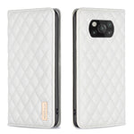 Custodia per telefono a conchiglia in pelle magnetica Diamond Lattice, For Xiaomi Poco M3, For Xiaomi Poco M3 Pro, For Xiaomi Poco X3 / X3 NFC