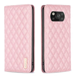 Custodia per telefono a conchiglia in pelle magnetica Diamond Lattice, For Xiaomi Poco M3, For Xiaomi Poco M3 Pro, For Xiaomi Poco X3 / X3 NFC