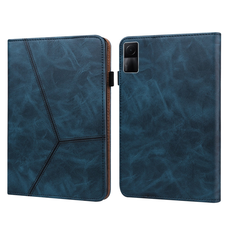 Custodia in pelle a righe goffrata tinta unita, For Xiaomi Redmi Pad 10.61 2022