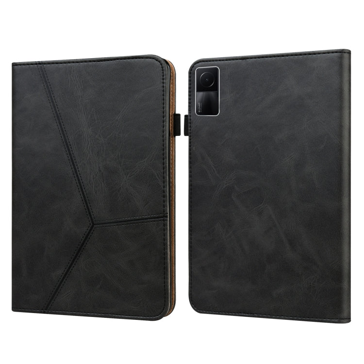 Custodia in pelle a righe goffrata tinta unita, For Xiaomi Redmi Pad 10.61 2022