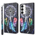 Custodia per telefono in pelle verniciata 3D, For Samsung Galaxy S23 5G, For Samsung Galaxy S23+ 5G