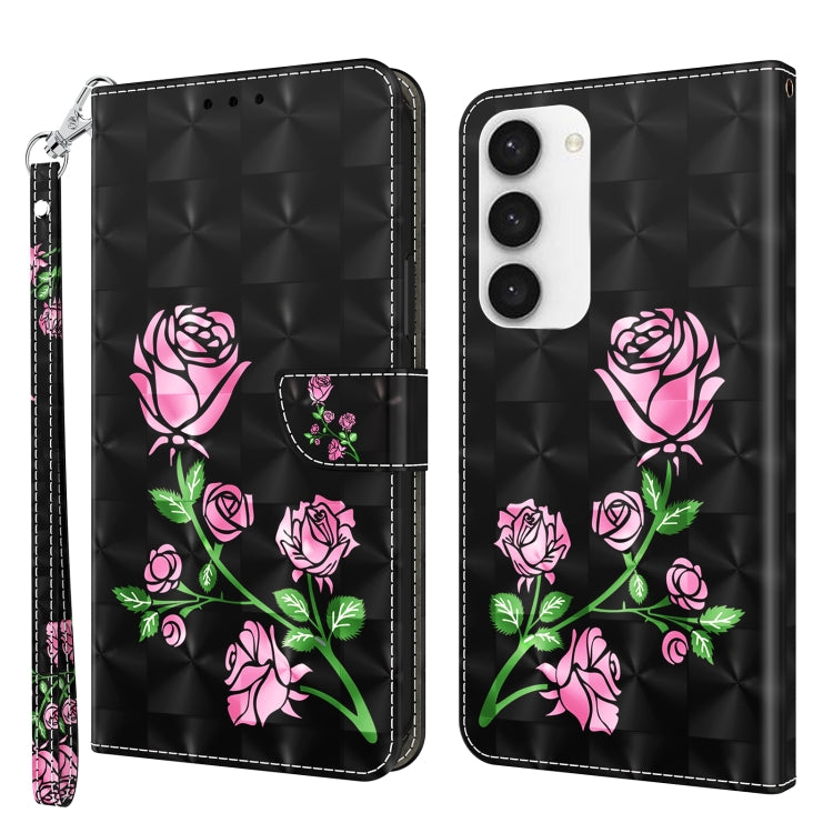 Custodia per telefono in pelle verniciata 3D, For Samsung Galaxy S23 5G, For Samsung Galaxy S23+ 5G