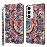 Custodia per telefono in pelle verniciata 3D, For Samsung Galaxy S23 5G, For Samsung Galaxy S23+ 5G