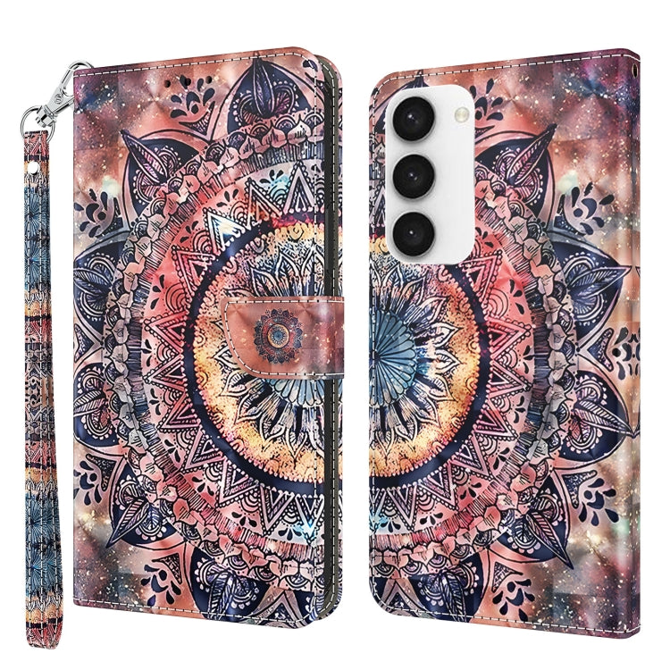 Custodia per telefono in pelle verniciata 3D, For Samsung Galaxy S23 5G, For Samsung Galaxy S23+ 5G