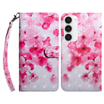 Custodia per telefono in pelle verniciata 3D, For Samsung Galaxy S23 5G, For Samsung Galaxy S23+ 5G