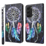 Custodia per telefono in pelle verniciata 3D, For Samsung Galaxy S23 5G, For Samsung Galaxy S23+ 5G