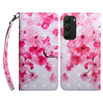 Custodia per telefono in pelle verniciata 3D, For Samsung Galaxy S23 5G, For Samsung Galaxy S23+ 5G