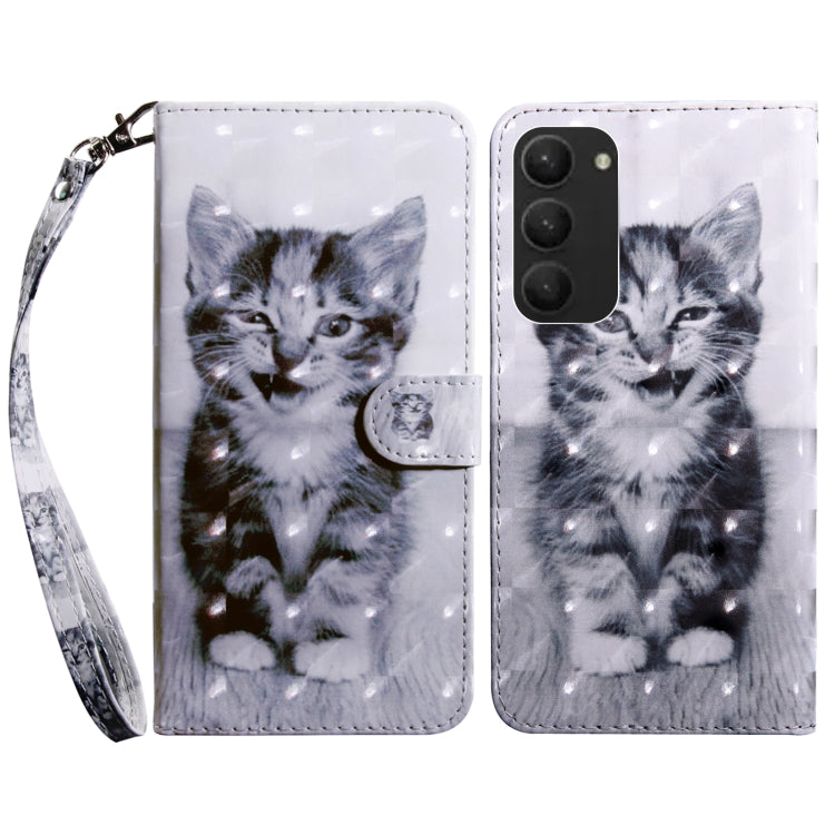 Custodia per telefono in pelle verniciata 3D, For Samsung Galaxy S23 5G, For Samsung Galaxy S23+ 5G
