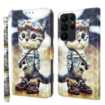 Custodia per telefono in pelle verniciata 3D, For Samsung Galaxy S23 Ultra, For Samsung Galaxy A14 5G