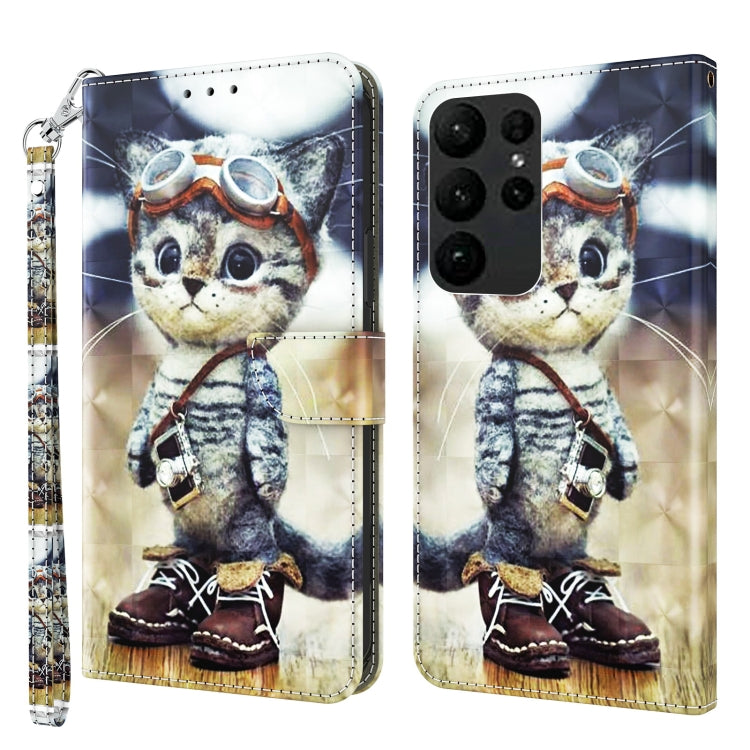 Custodia per telefono in pelle verniciata 3D, For Samsung Galaxy S23 Ultra, For Samsung Galaxy A14 5G