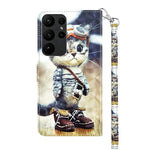 Custodia per telefono in pelle verniciata 3D, For Samsung Galaxy S23 Ultra, For Samsung Galaxy A14 5G