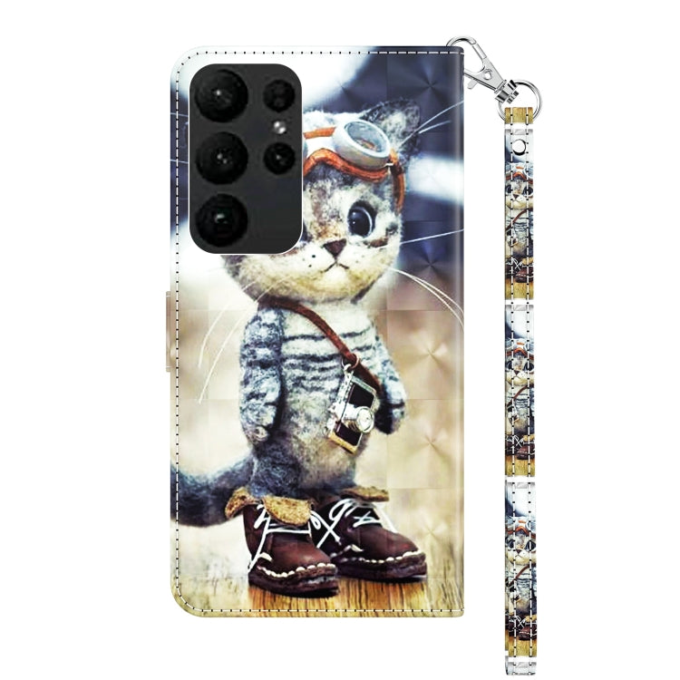 Custodia per telefono in pelle verniciata 3D, For Samsung Galaxy S23 Ultra, For Samsung Galaxy A14 5G