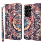Custodia per telefono in pelle verniciata 3D, For Samsung Galaxy S23 Ultra, For Samsung Galaxy A14 5G