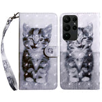 Custodia per telefono in pelle verniciata 3D, For Samsung Galaxy S23 Ultra, For Samsung Galaxy A14 5G