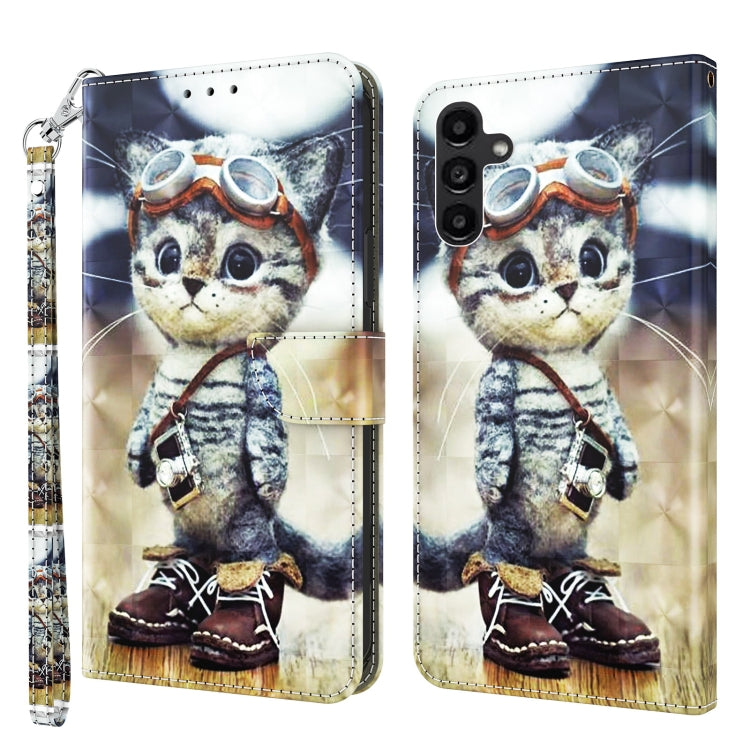 Custodia per telefono in pelle verniciata 3D, For Samsung Galaxy S23 Ultra, For Samsung Galaxy A14 5G