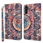 Custodia per telefono in pelle verniciata 3D, For Samsung Galaxy S23 Ultra, For Samsung Galaxy A14 5G