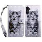Custodia per telefono in pelle verniciata 3D, For Samsung Galaxy S23 Ultra, For Samsung Galaxy A14 5G