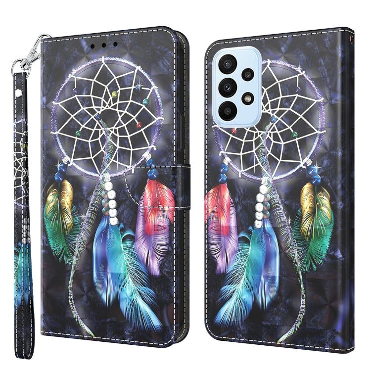 Custodia per telefono in pelle verniciata 3D, For Samsung Galaxy A23e, For Samsung Galaxy A04