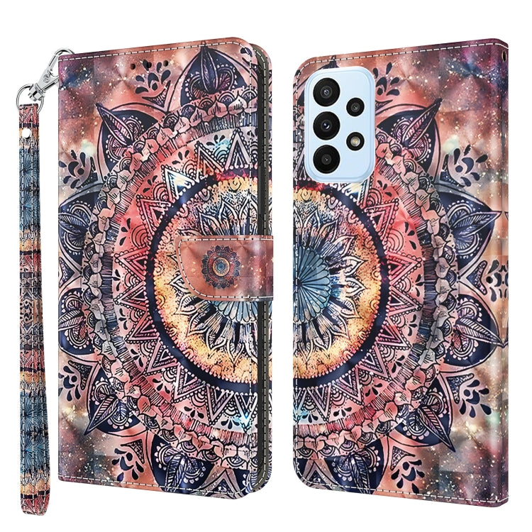 Custodia per telefono in pelle verniciata 3D, For Samsung Galaxy A23e, For Samsung Galaxy A04