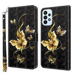 Custodia per telefono in pelle verniciata 3D, For Samsung Galaxy A23e, For Samsung Galaxy A04