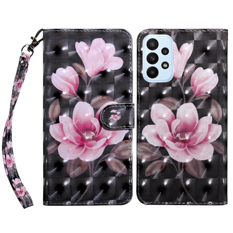 Custodia per telefono in pelle verniciata 3D, For Samsung Galaxy A23e, For Samsung Galaxy A04