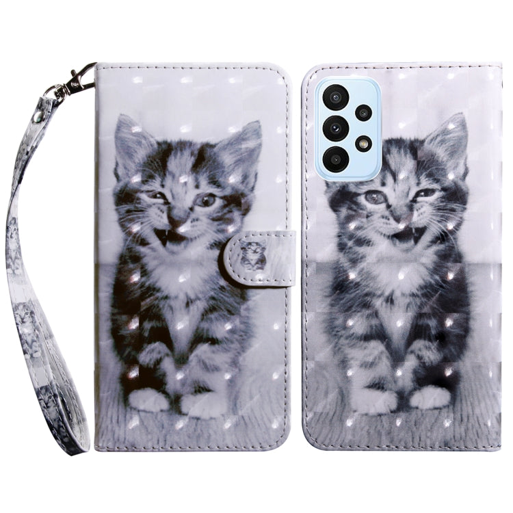 Custodia per telefono in pelle verniciata 3D, For Samsung Galaxy A23e, For Samsung Galaxy A04