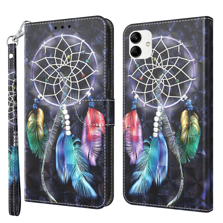 Custodia per telefono in pelle verniciata 3D, For Samsung Galaxy A23e, For Samsung Galaxy A04