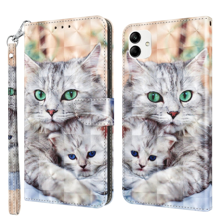 Custodia per telefono in pelle verniciata 3D, For Samsung Galaxy A23e, For Samsung Galaxy A04