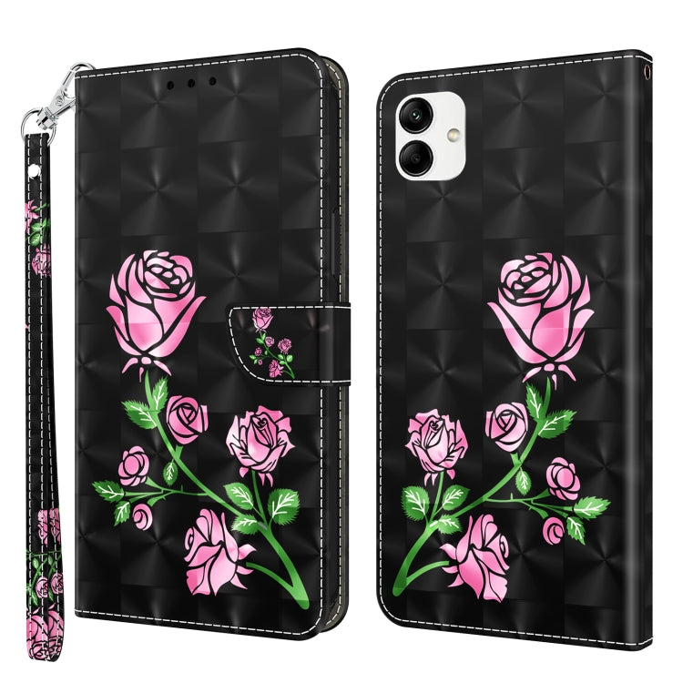 Custodia per telefono in pelle verniciata 3D, For Samsung Galaxy A23e, For Samsung Galaxy A04