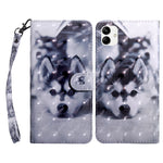 Custodia per telefono in pelle verniciata 3D, For Samsung Galaxy A23e, For Samsung Galaxy A04