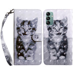 Custodia per telefono in pelle verniciata 3D, For Samsung Galaxy A04s, For Xiaomi Redmi A1 2022