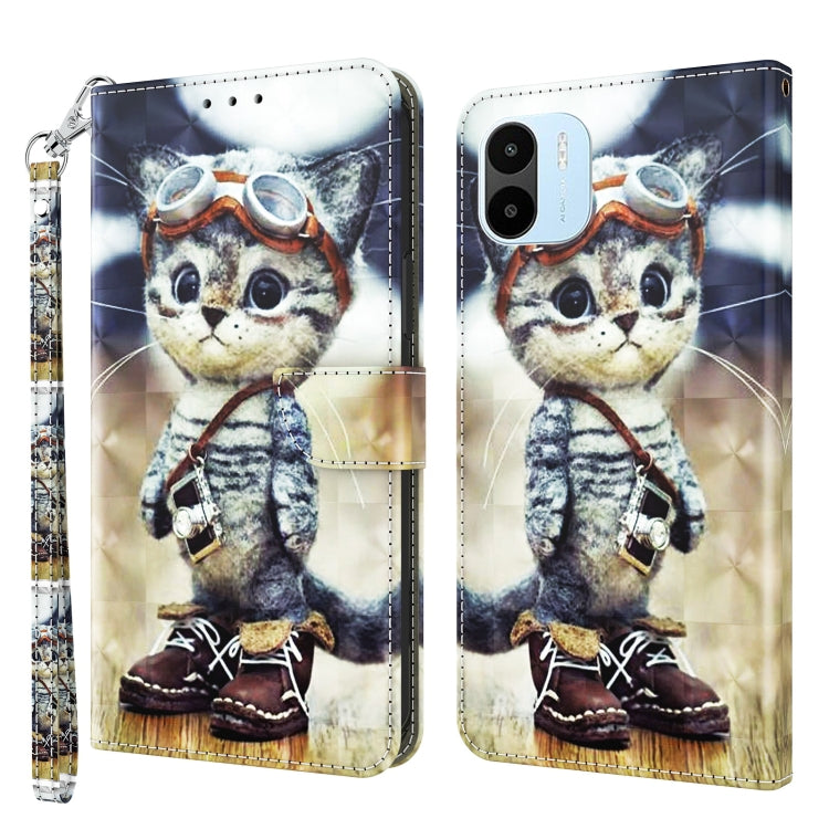 Custodia per telefono in pelle verniciata 3D, For Samsung Galaxy A04s, For Xiaomi Redmi A1 2022