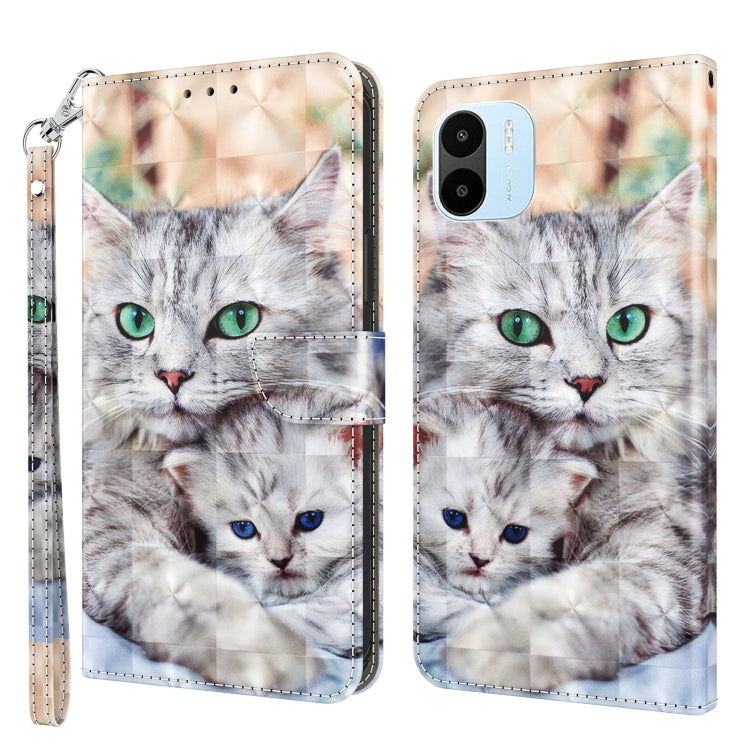 Custodia per telefono in pelle verniciata 3D, For Samsung Galaxy A04s, For Xiaomi Redmi A1 2022