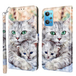 Custodia per telefono in pelle verniciata 3D, For Realme GT2 / GT Neo2 / GT Neo 3T, For Realme GT2 Pro