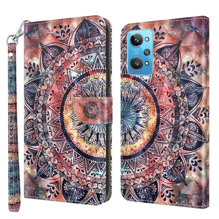 Custodia per telefono in pelle verniciata 3D, For Realme GT2 / GT Neo2 / GT Neo 3T, For Realme GT2 Pro
