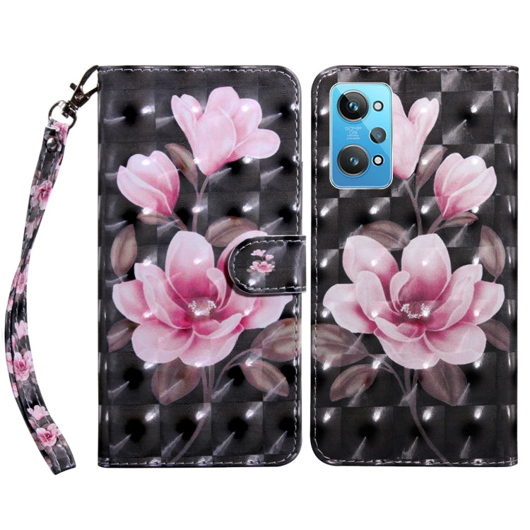 Custodia per telefono in pelle verniciata 3D, For Realme GT2 / GT Neo2 / GT Neo 3T, For Realme GT2 Pro