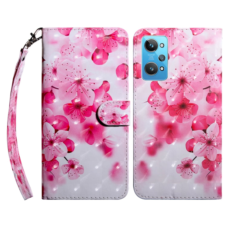 Custodia per telefono in pelle verniciata 3D, For Realme GT2 / GT Neo2 / GT Neo 3T, For Realme GT2 Pro