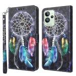 Custodia per telefono in pelle verniciata 3D, For Realme GT2 / GT Neo2 / GT Neo 3T, For Realme GT2 Pro