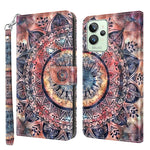 Custodia per telefono in pelle verniciata 3D, For Realme GT2 / GT Neo2 / GT Neo 3T, For Realme GT2 Pro