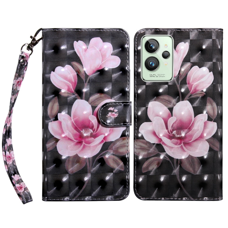 Custodia per telefono in pelle verniciata 3D, For Realme GT2 / GT Neo2 / GT Neo 3T, For Realme GT2 Pro